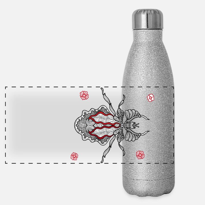 Insecte Gourde isotherme panoramique pailletée 500 ml