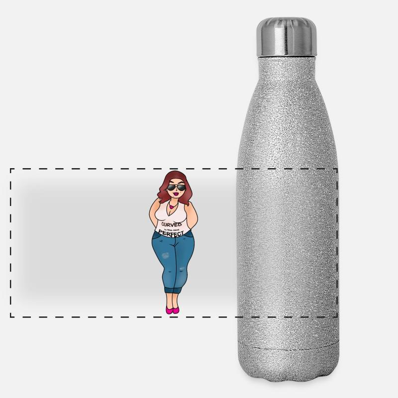 Curve is the new perfect Panoramic Glitter Thermal Bottle 500 ml