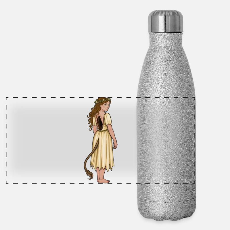 Cerfs de forêt Gourde isotherme panoramique pailletée 500 ml