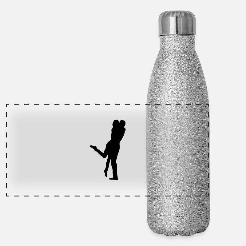 Kuss Panorama Glitzer Isolierflasche 500 ml