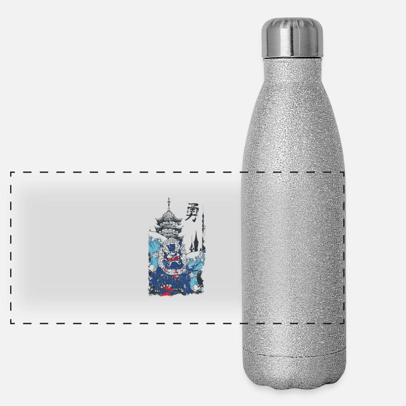 Chinese Monster Panorama Glitzer Isolierflasche 500 ml