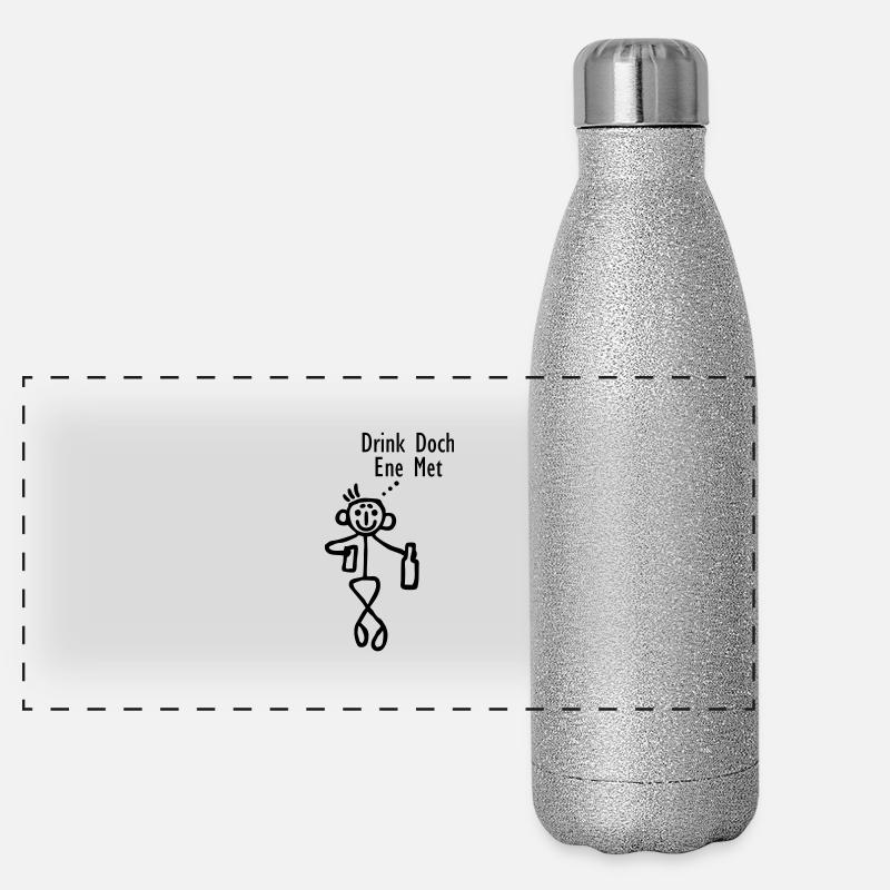 Drink doch ene met Panorama Glitzer Isolierflasche 500 ml