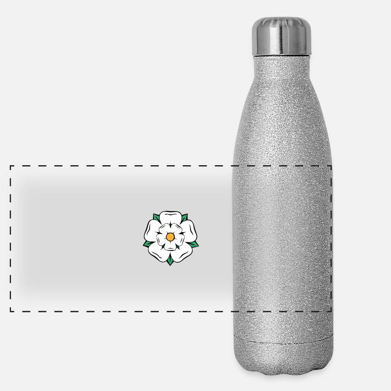 Yorkshire Rose Panoramic Glitter Thermal Bottle 500 ml