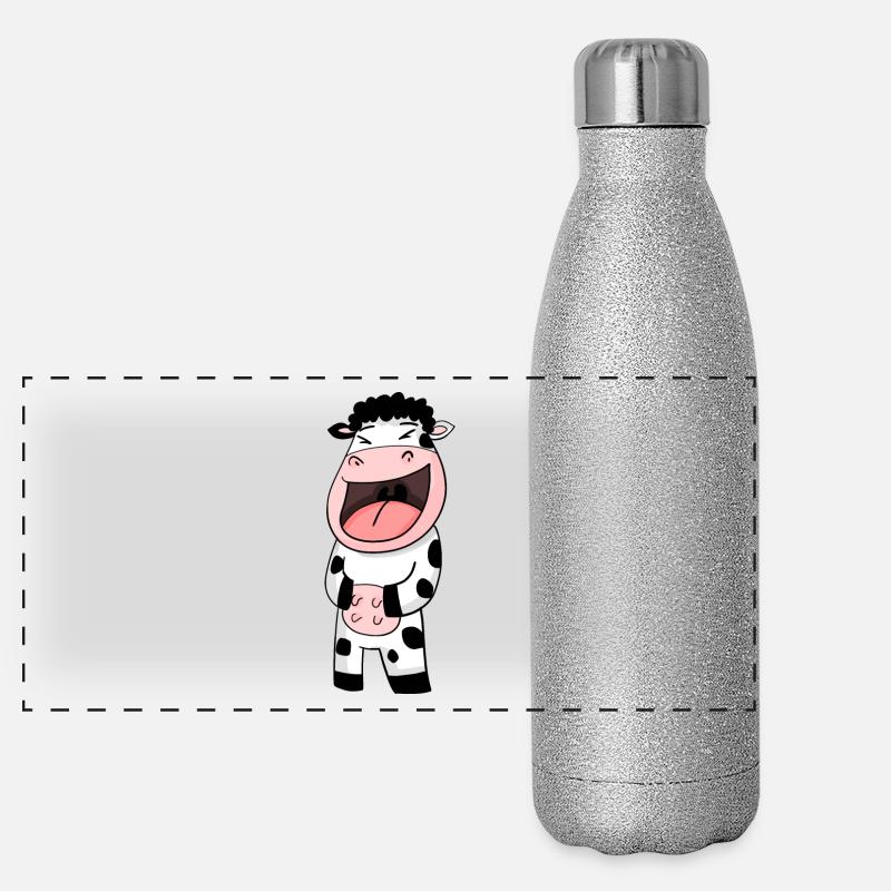 Cow laughs Panoramic Glitter Thermal Bottle 500 ml