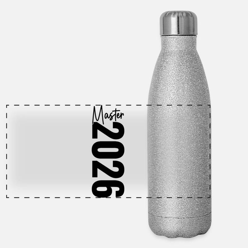 Master 2026 Panorama Glitzer Isolierflasche 500 ml
