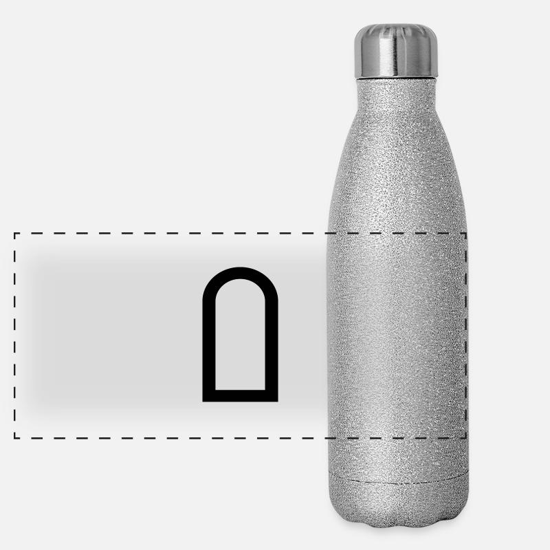 Stabsunteroffizier Dienstgrad Panorama Glitzer Isolierflasche 500 ml