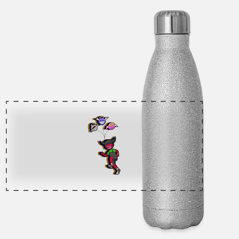 Devil_girl Panorama Glitzer Isolierflasche 500 ml