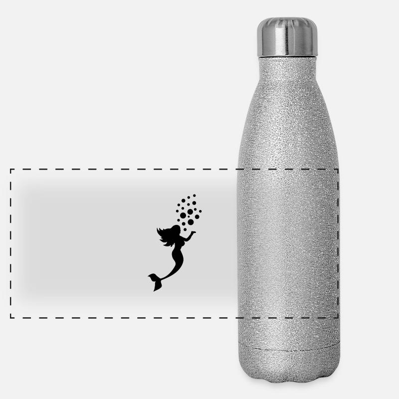 meerjungfrau_silhouette_a1 Panoramic Glitter Thermal Bottle 500 ml