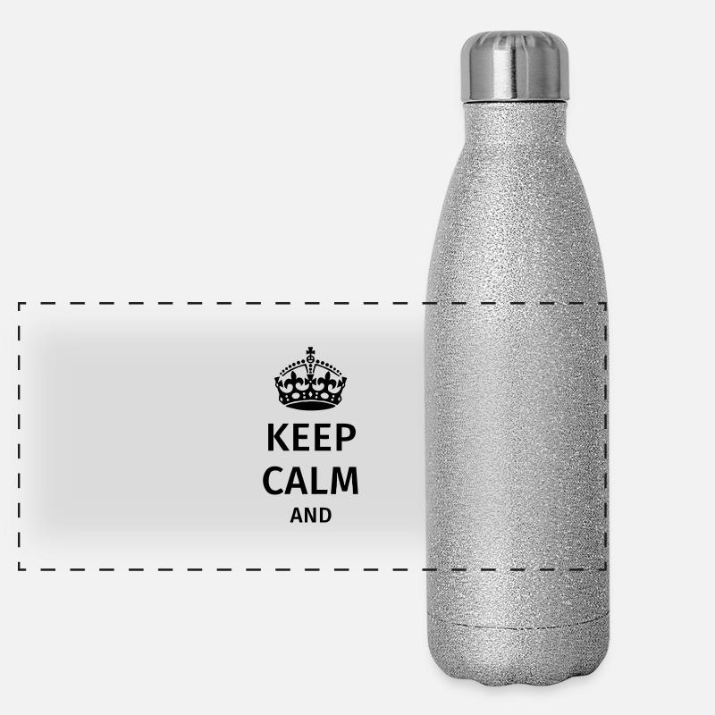 Keep Calm Panoramic Glitter Thermal Bottle 500 ml
