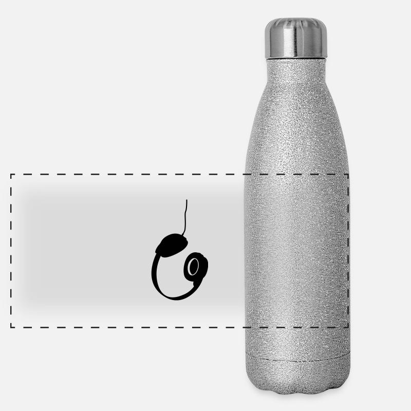 Kopfhörer Panorama Glitzer Isolierflasche 500 ml