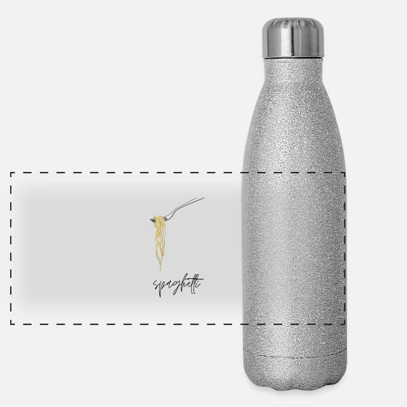 Spaghetti Panorama Glitzer Isolierflasche 500 ml