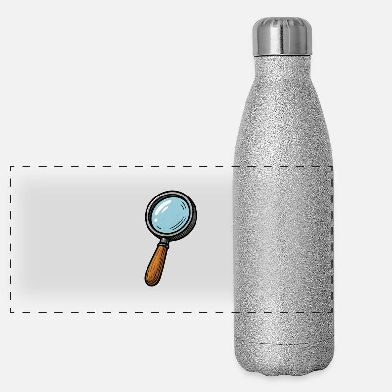 magnifying glass Panoramic Glitter Thermal Bottle 500 ml