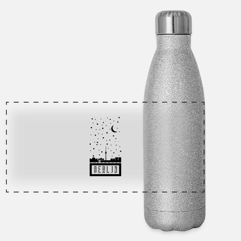 Berlin Panorama Glitzer Isolierflasche 500 ml