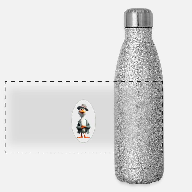 Gans Panorama Glitzer Isolierflasche 500 ml