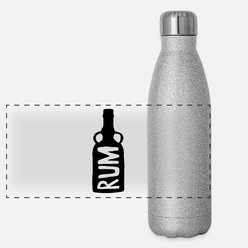 rhum Gourde isotherme panoramique pailletée 500 ml