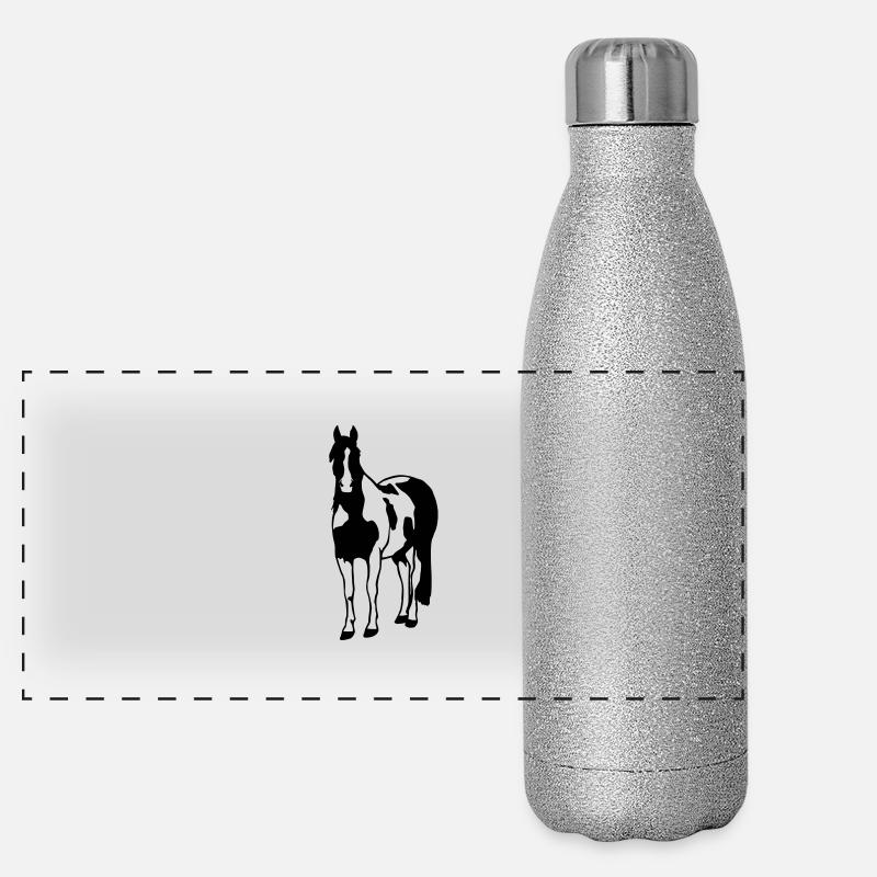 Paint Horse Panorama Glitzer Isolierflasche 500 ml