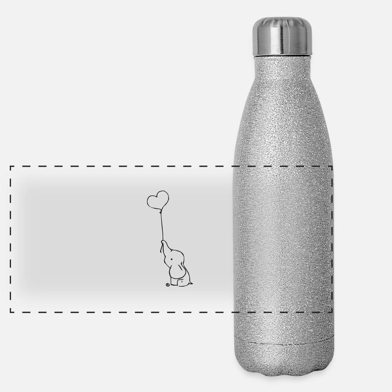 Elefantastisch Panorama Glitzer Isolierflasche 500 ml