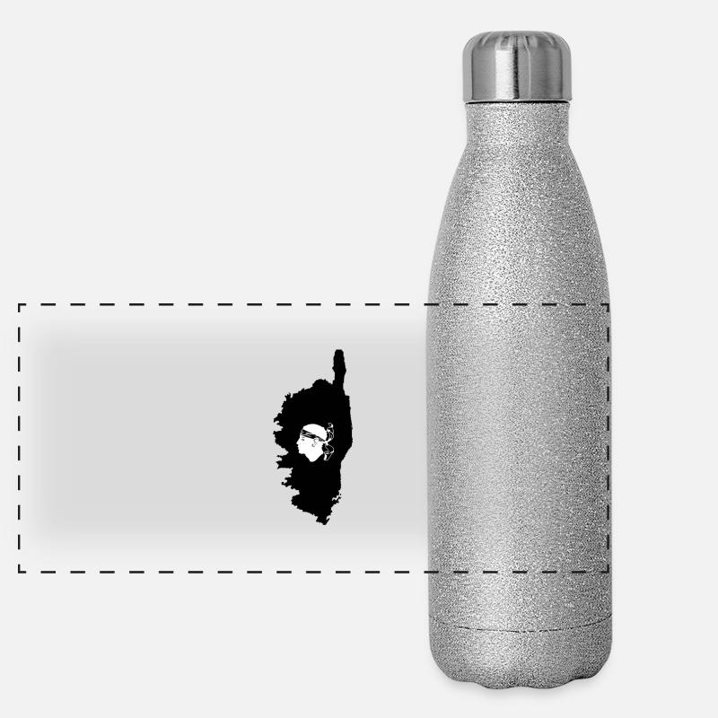 Corse Gourde isotherme panoramique pailletée 500 ml