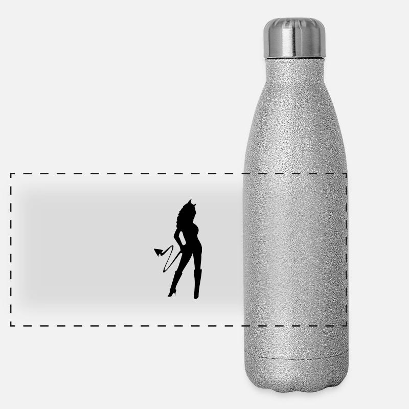 devilgirl Panorama Glitzer Isolierflasche 500 ml