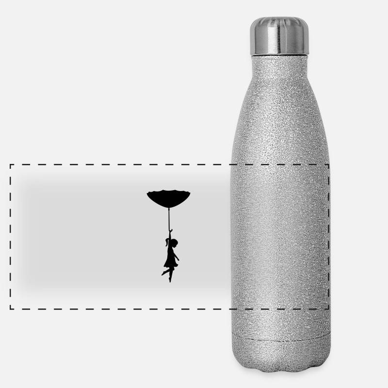 alles gute kommt von oben Panorama Glitzer Isolierflasche 500 ml