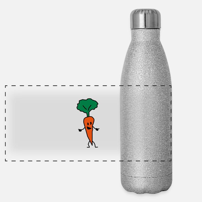 carrot Gourde isotherme panoramique pailletée 500 ml