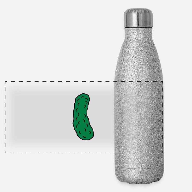 Cucumber Panoramic Glitter Thermal Bottle 500 ml