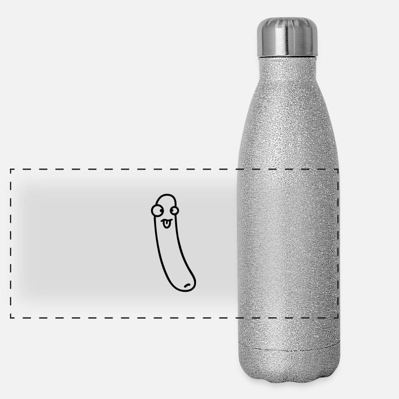 Funny Sausage Gourde isotherme panoramique pailletée 500 ml