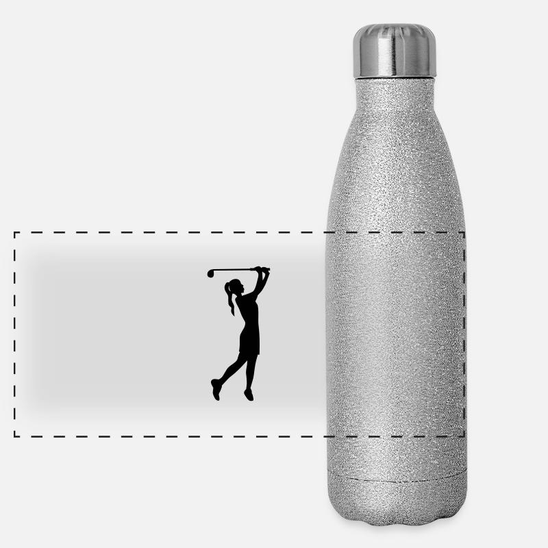 golf Panoramic Glitter Thermal Bottle 500 ml