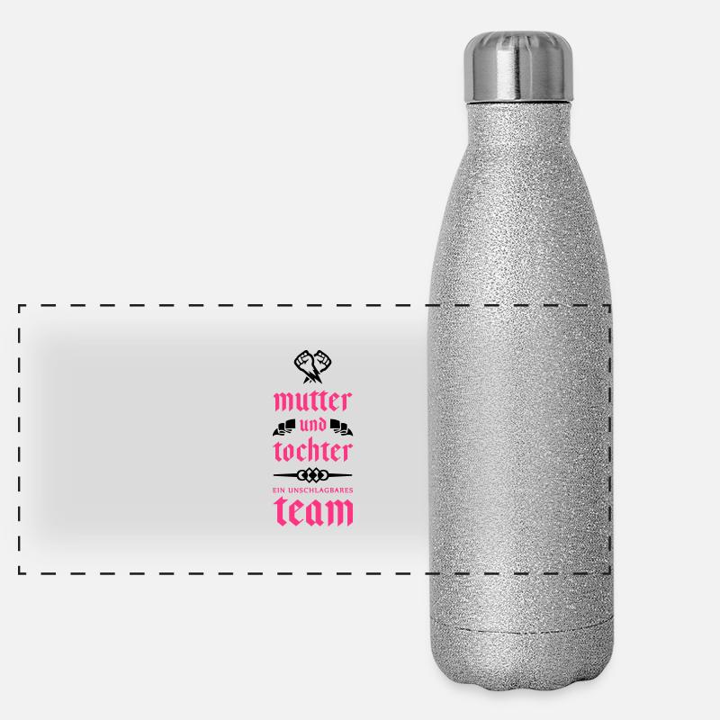 mutter tochter team Panorama Glitzer Isolierflasche 500 ml