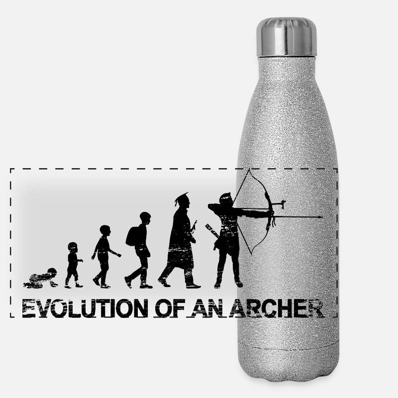 Entwicklung eines Bogenschützen Panorama Glitzer Isolierflasche 500 ml