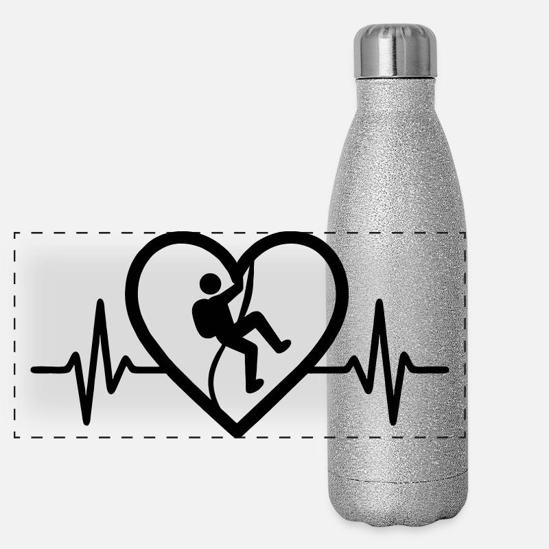 Cœur d’escalade Gourde isotherme panoramique pailletée 500 ml