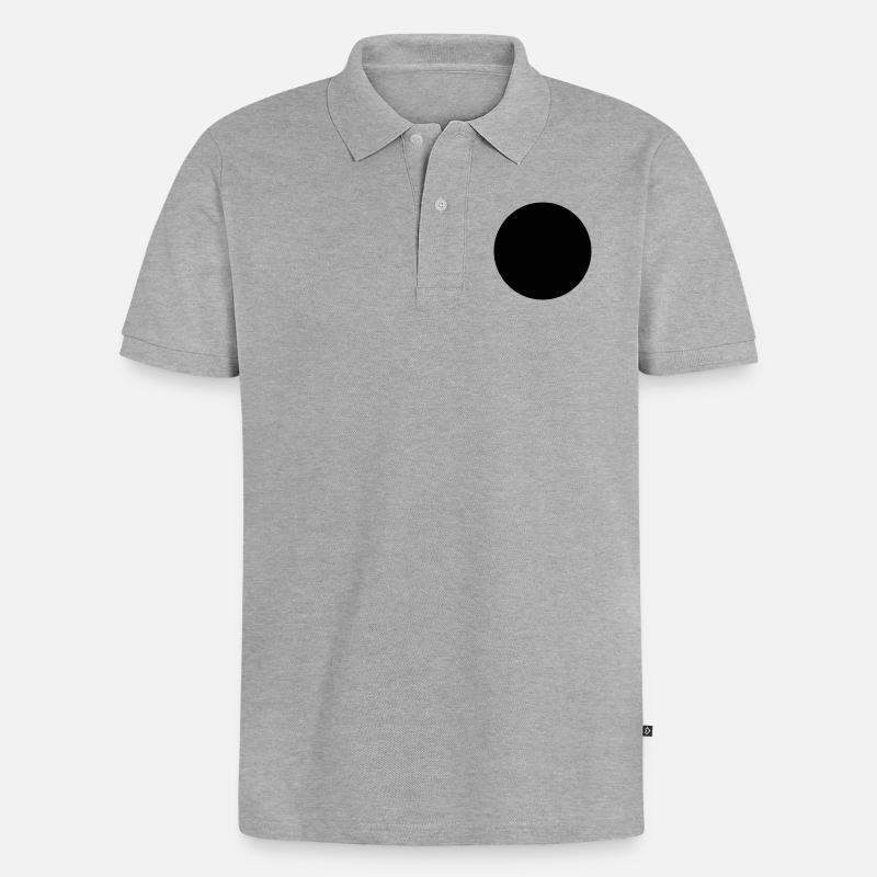 circle dot 4 your design - Männer Premium Bio Polo Shirt - Grau meliert