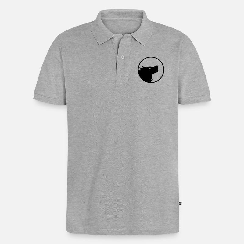 Wolf - Polo bio Premium Homme - gris chiné