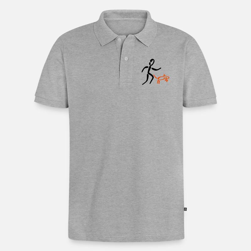 Agility - Polo bio Premium Homme - gris chiné