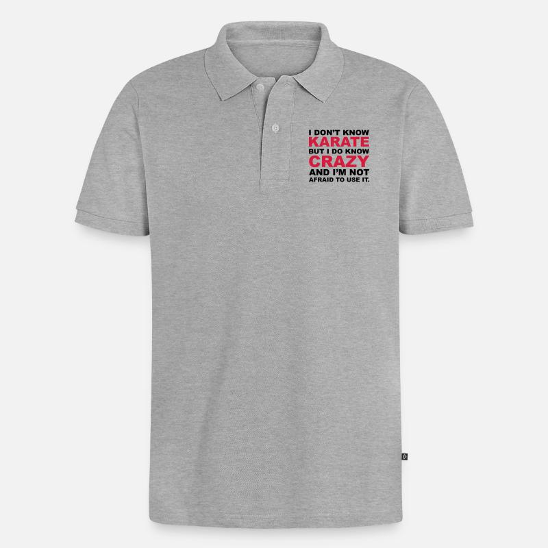 Crazy - Polo bio Premium Homme - gris chiné