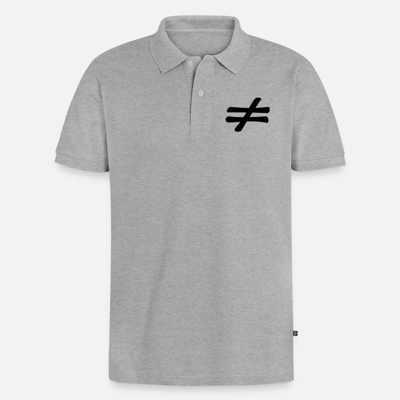 different - Polo bio Premium Homme - gris chiné
