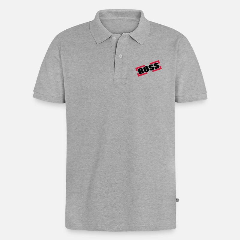 Capo - Polo bio Premium Homme - gris chiné
