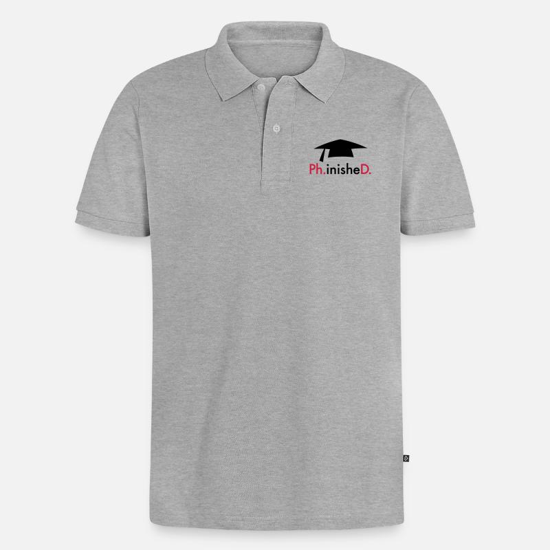 Promotion - Männer Premium Bio Polo Shirt - Grau meliert