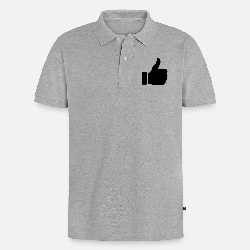 artiger - Männer Premium Bio Polo Shirt - Grau meliert