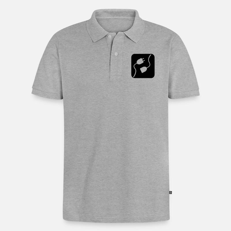 Électicité - Polo bio Premium Homme - gris chiné
