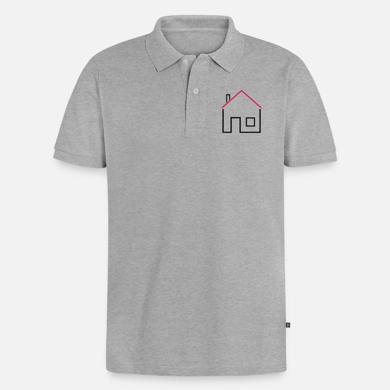 Maison - Polo bio Premium Homme - gris chiné