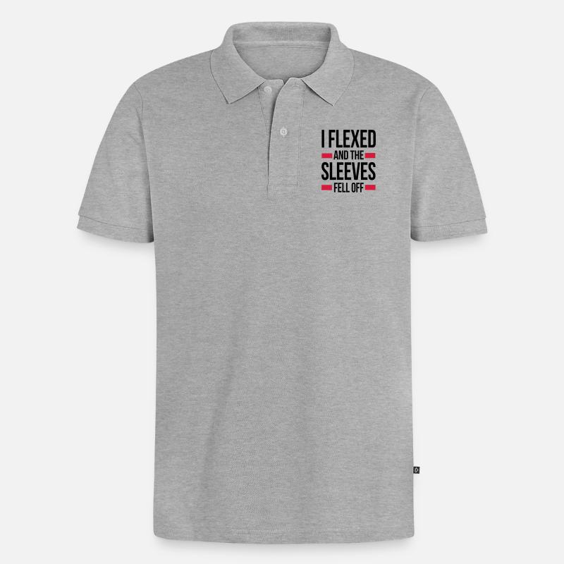 Flex - Polo bio Premium Homme - gris chiné