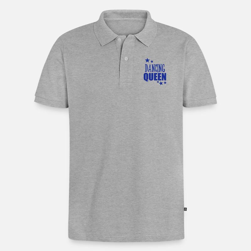 Dancing Queen - Polo bio Premium Homme - gris chiné