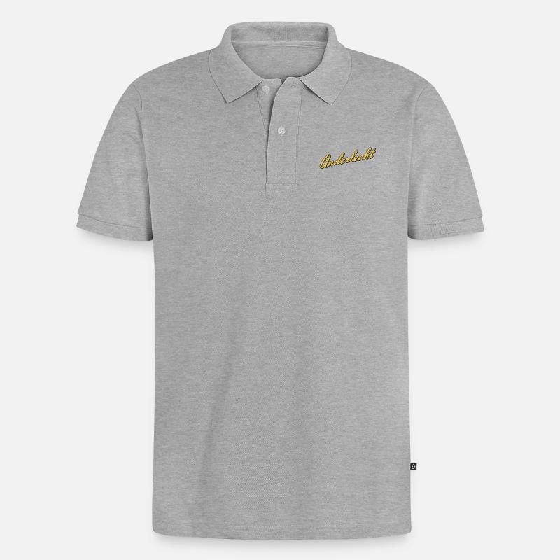 Anderlecht - Männer Premium Bio Polo Shirt - Grau meliert