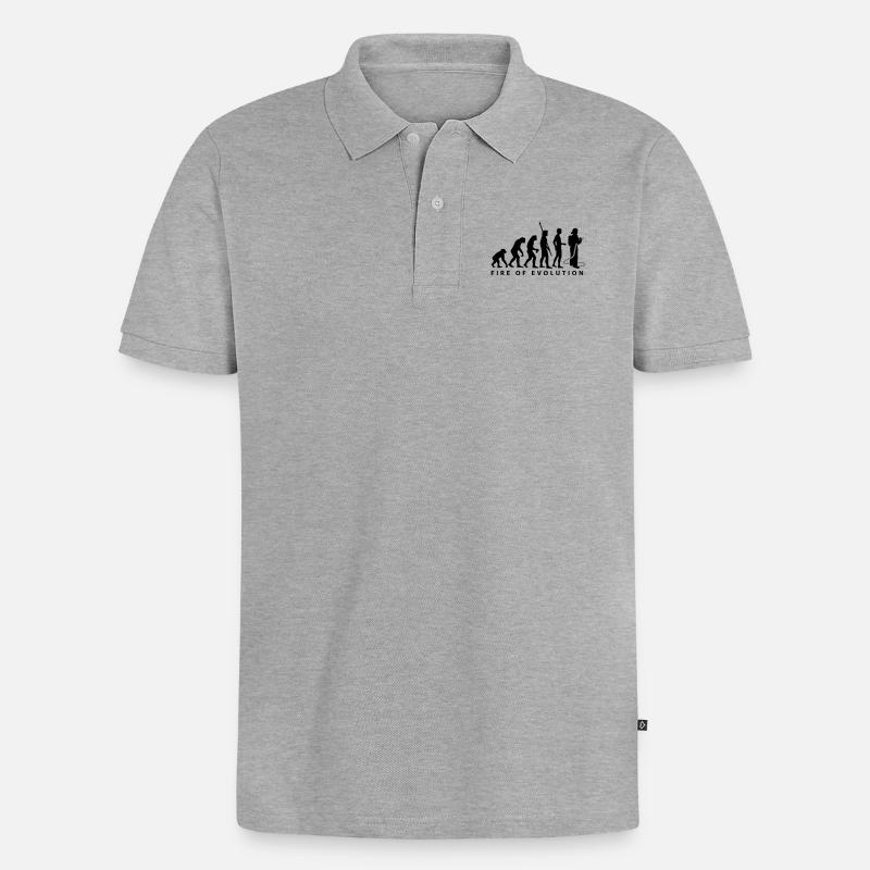 evolution_feuerwehr_2c - Polo bio Premium Homme - gris chiné