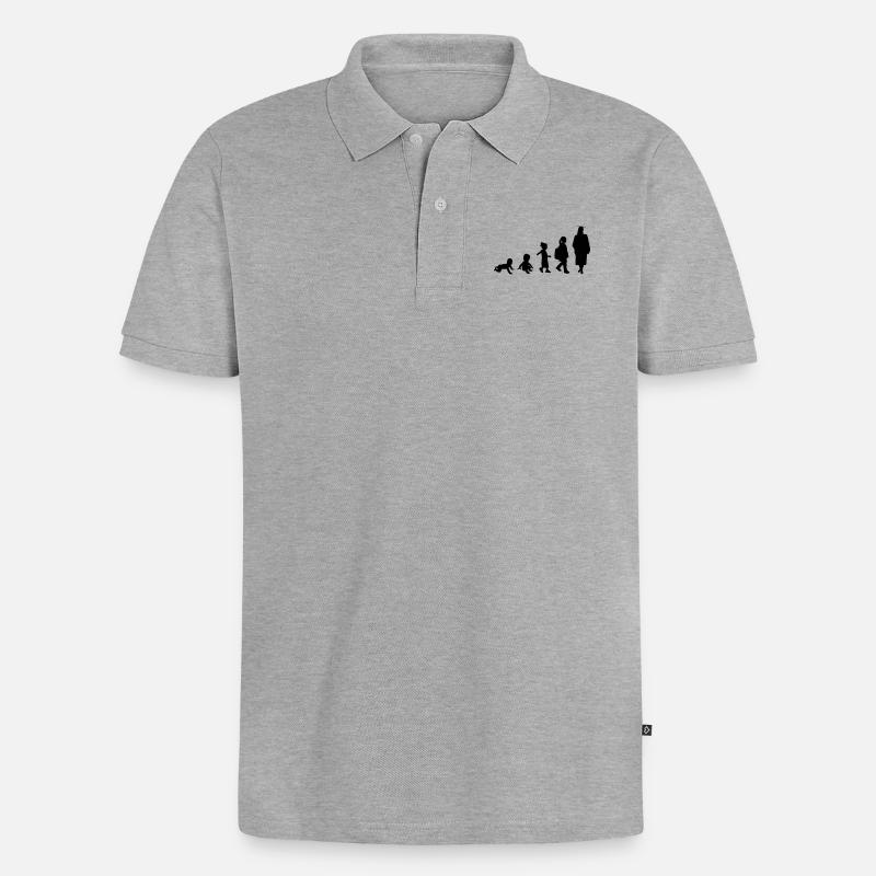 Fille Diplômée - Polo bio Premium Homme - gris chiné