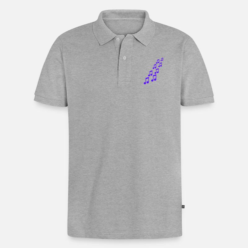 Notes - Polo bio Premium Homme - gris chiné