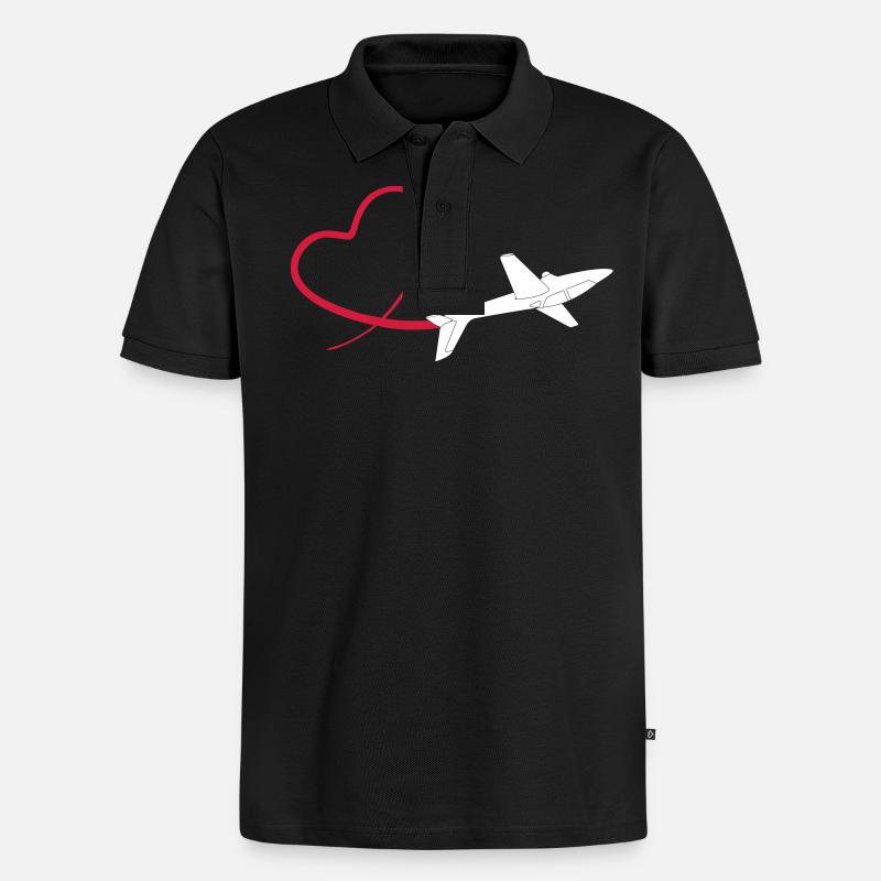 sailplane fox glider - Polo bio Premium Homme - noir