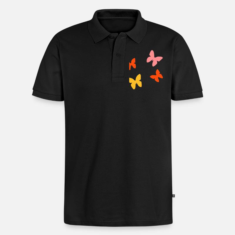 papillon - Polo bio Premium Homme - noir
