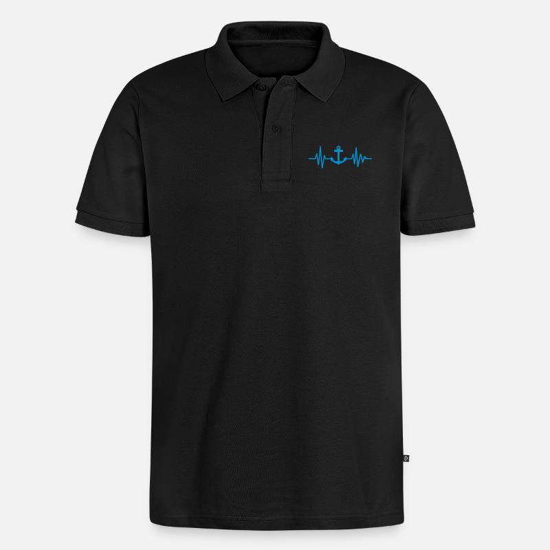 Ancre - Polo bio Premium Homme - noir